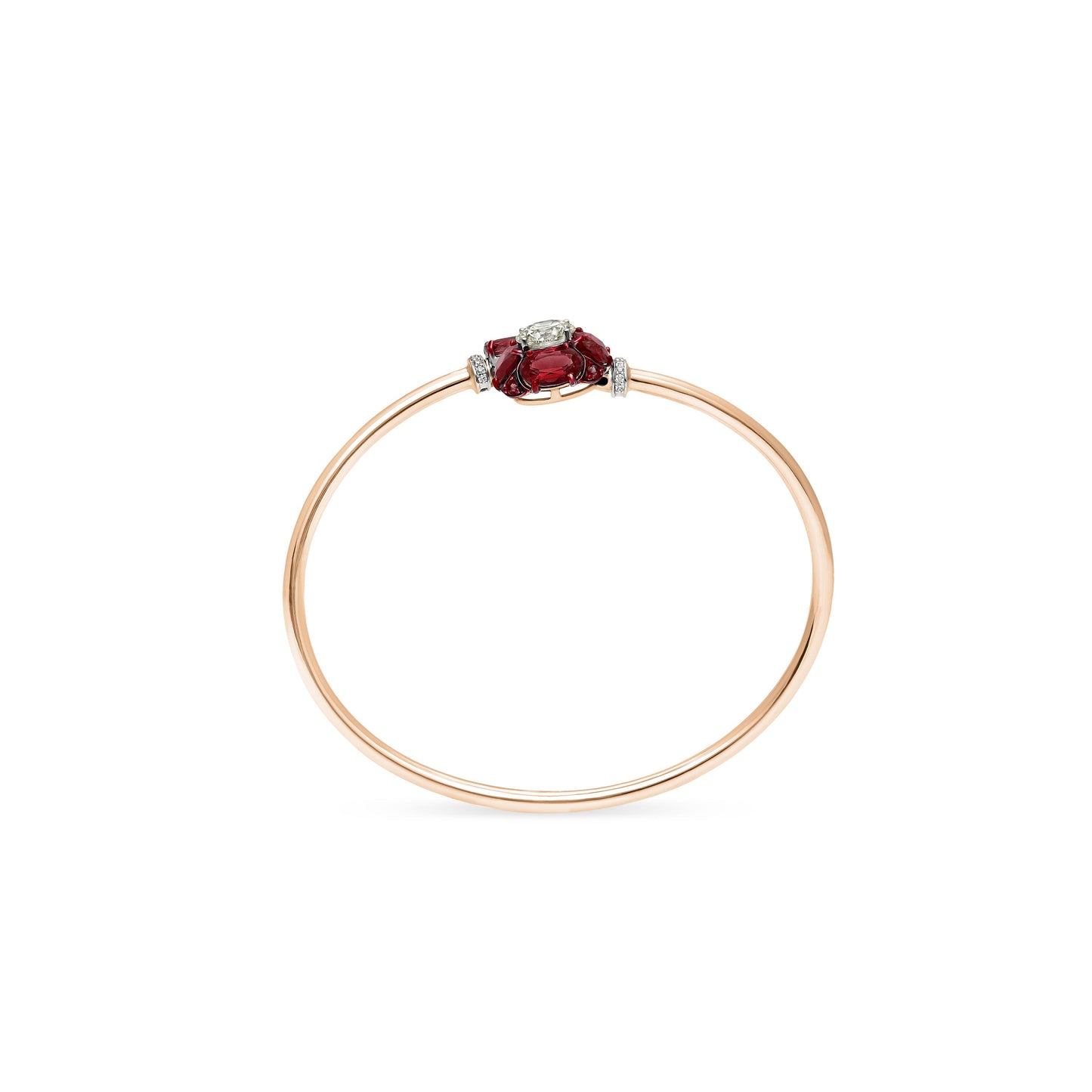 Ruby Diamond Solitaire Wrap Bracelet