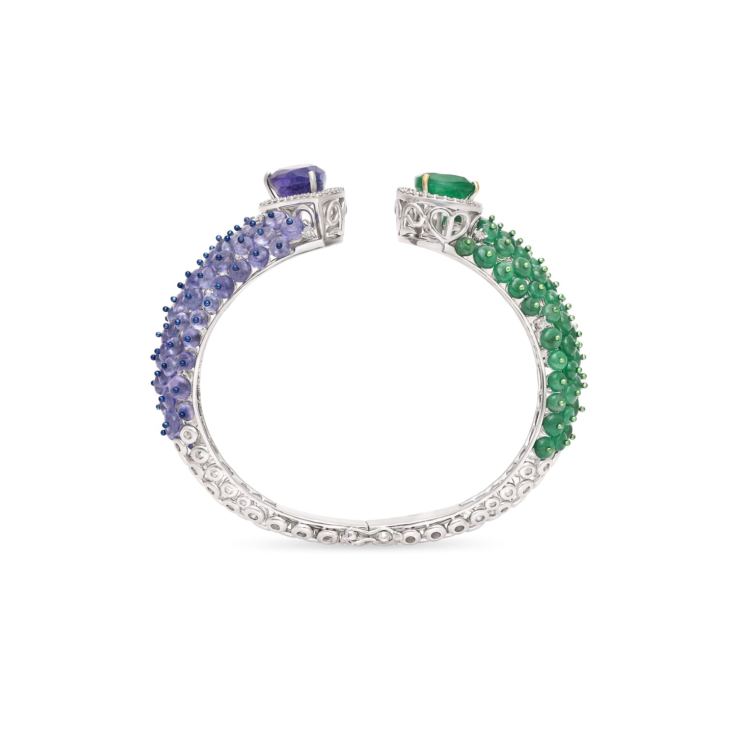 Signature Emerald Tanzanite Bracelet