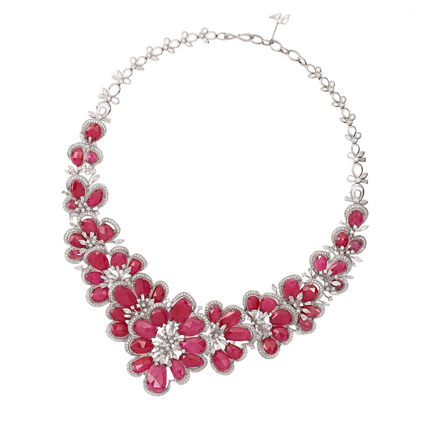 Ruby Floral Necklace