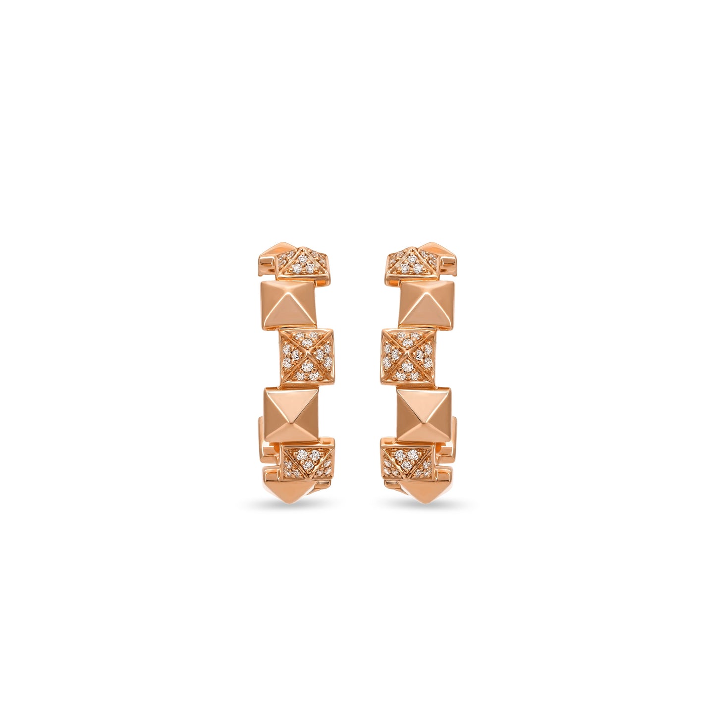 Rose Gold Diamond Earrings