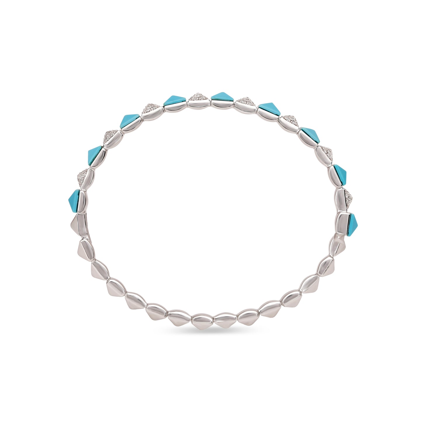 Turquoise and Diamond Bracelet