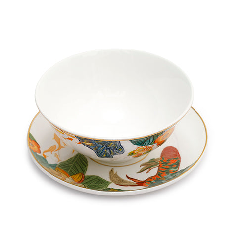 Japanese Pond - Ice Cream Bowl set of 12 pieces (6 bowls and 6 saucers)