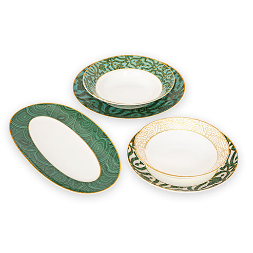 Malachite - Serving Set of 5 pieces
