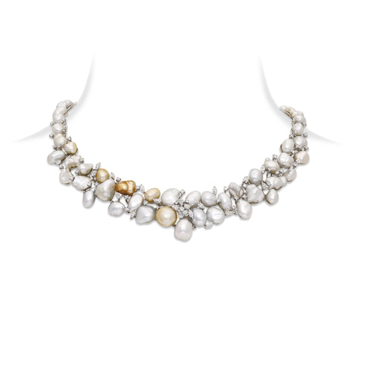Pearl Diamond Necklace