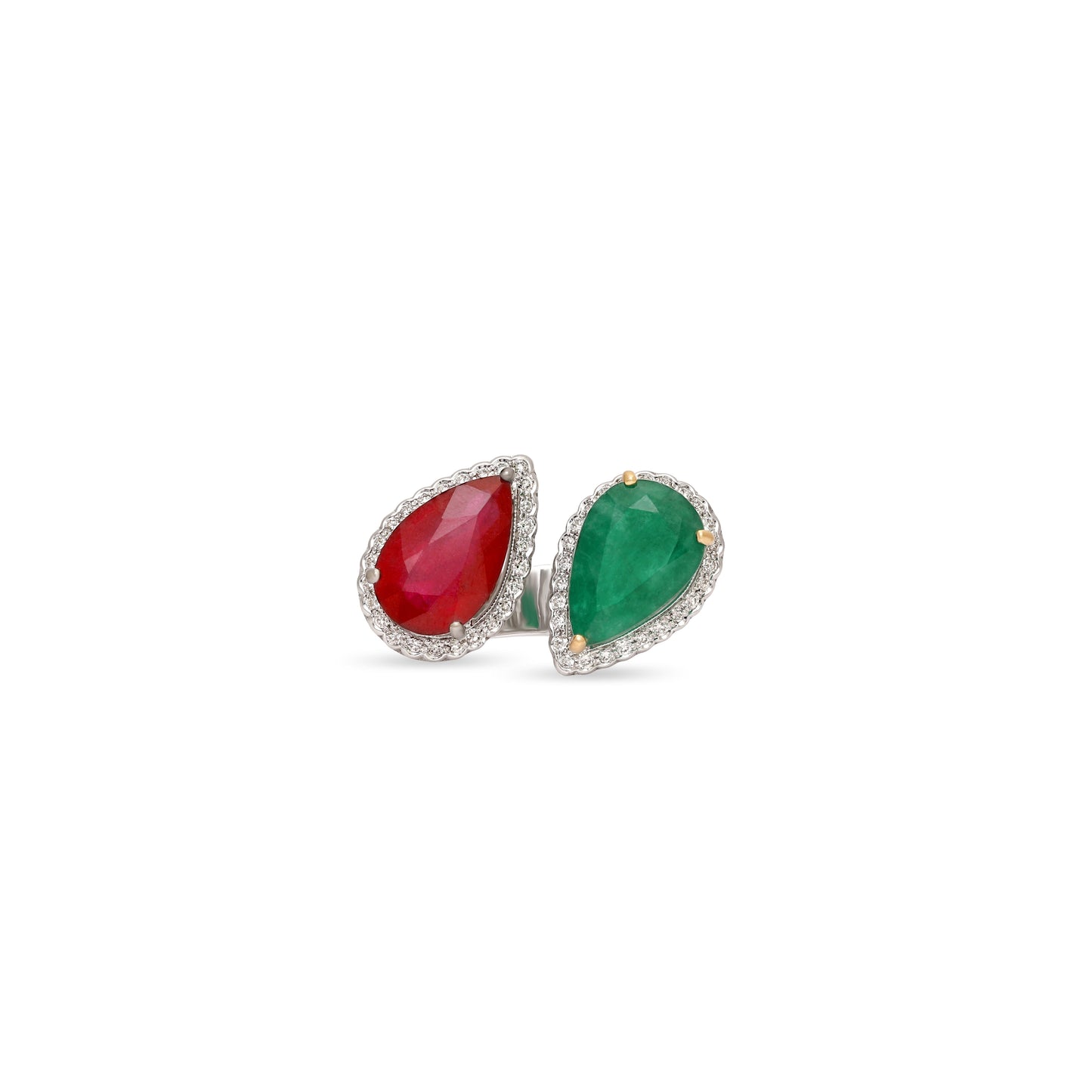 Signature Ruby Emerald Ring