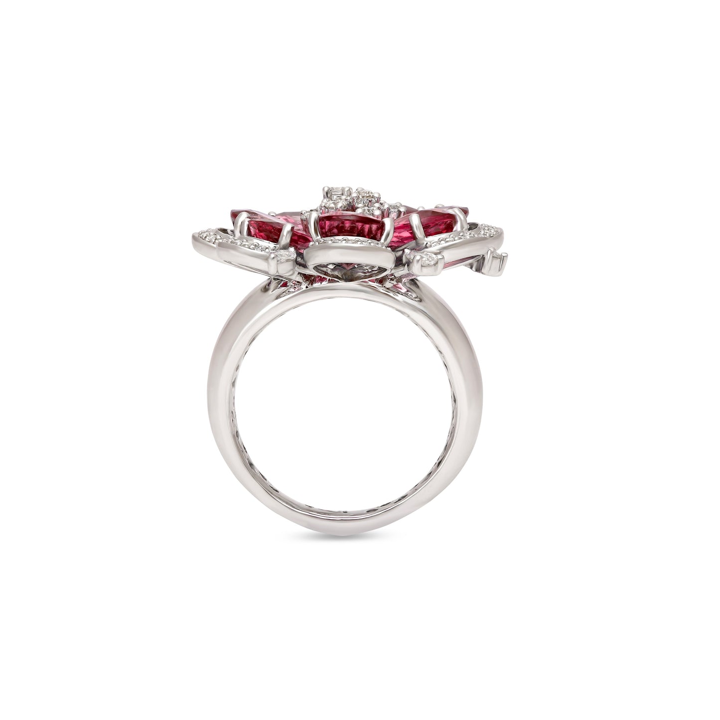 Ruby Floral Ring