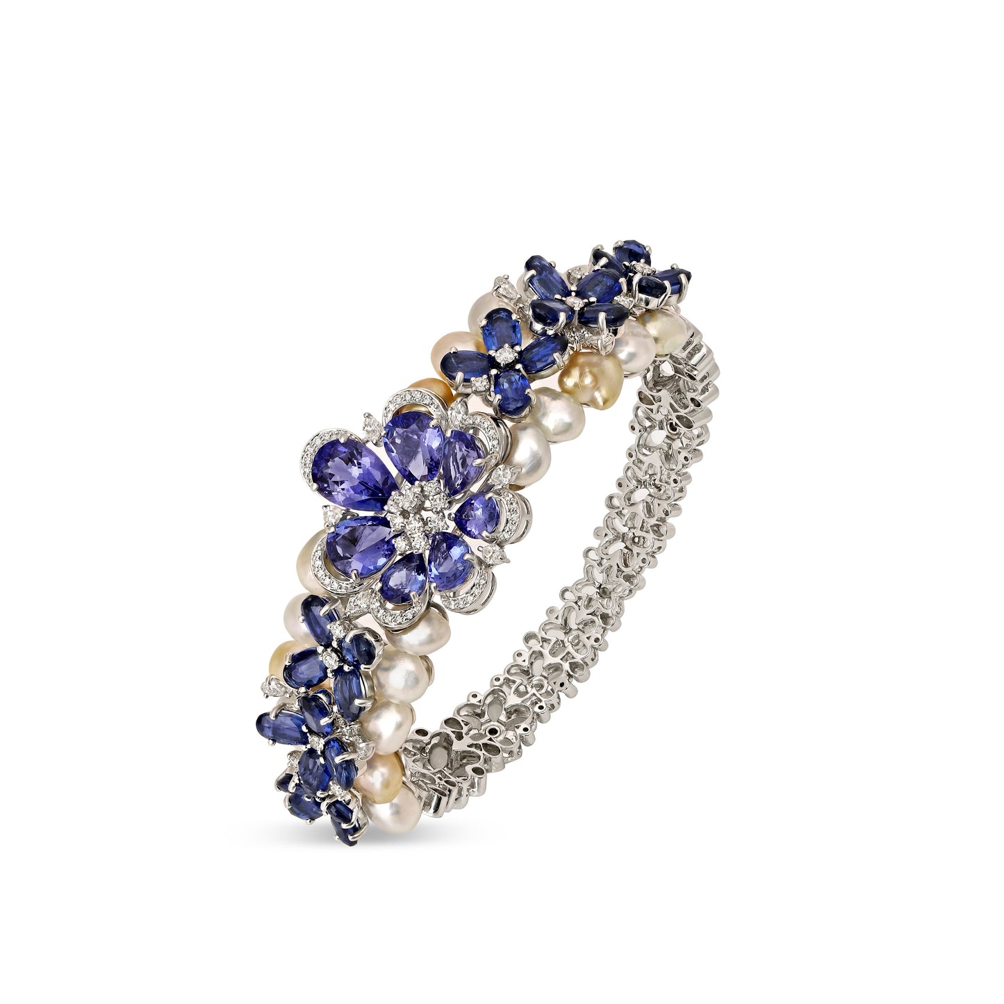 Pearl and Tanzanite Bloom Bracelet
