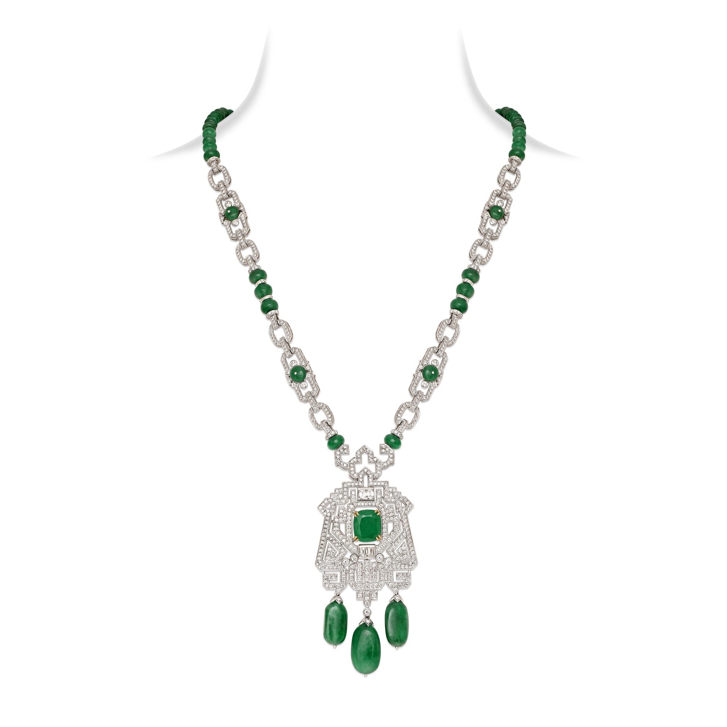 Art Deco Emerald Sautoir