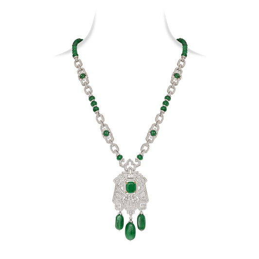 Art Deco Emerald Sautoir