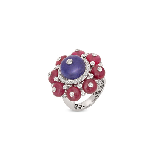 Ruby and Tanzanite Ring