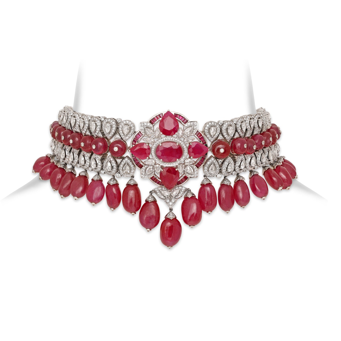 Ruby and Diamond Choker