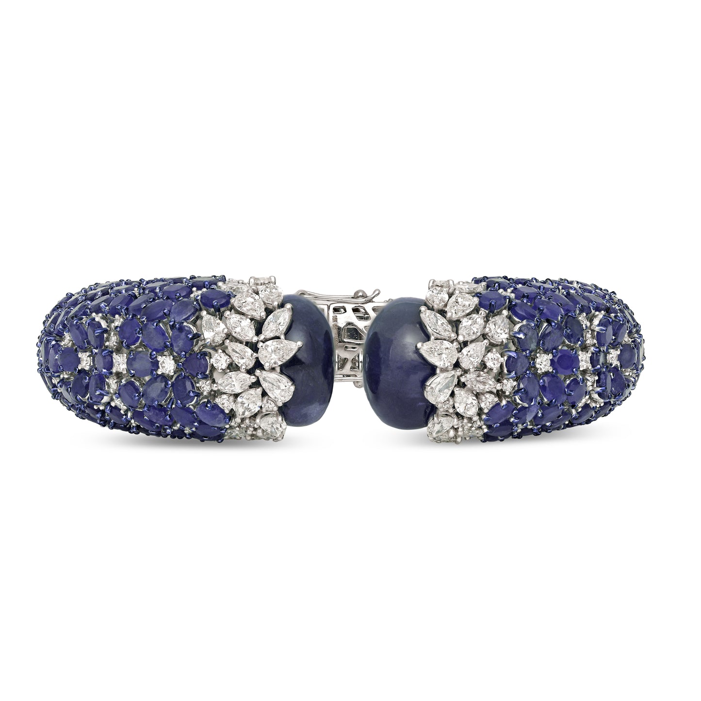 Tanzanite and Kyanite Statement Bracelet