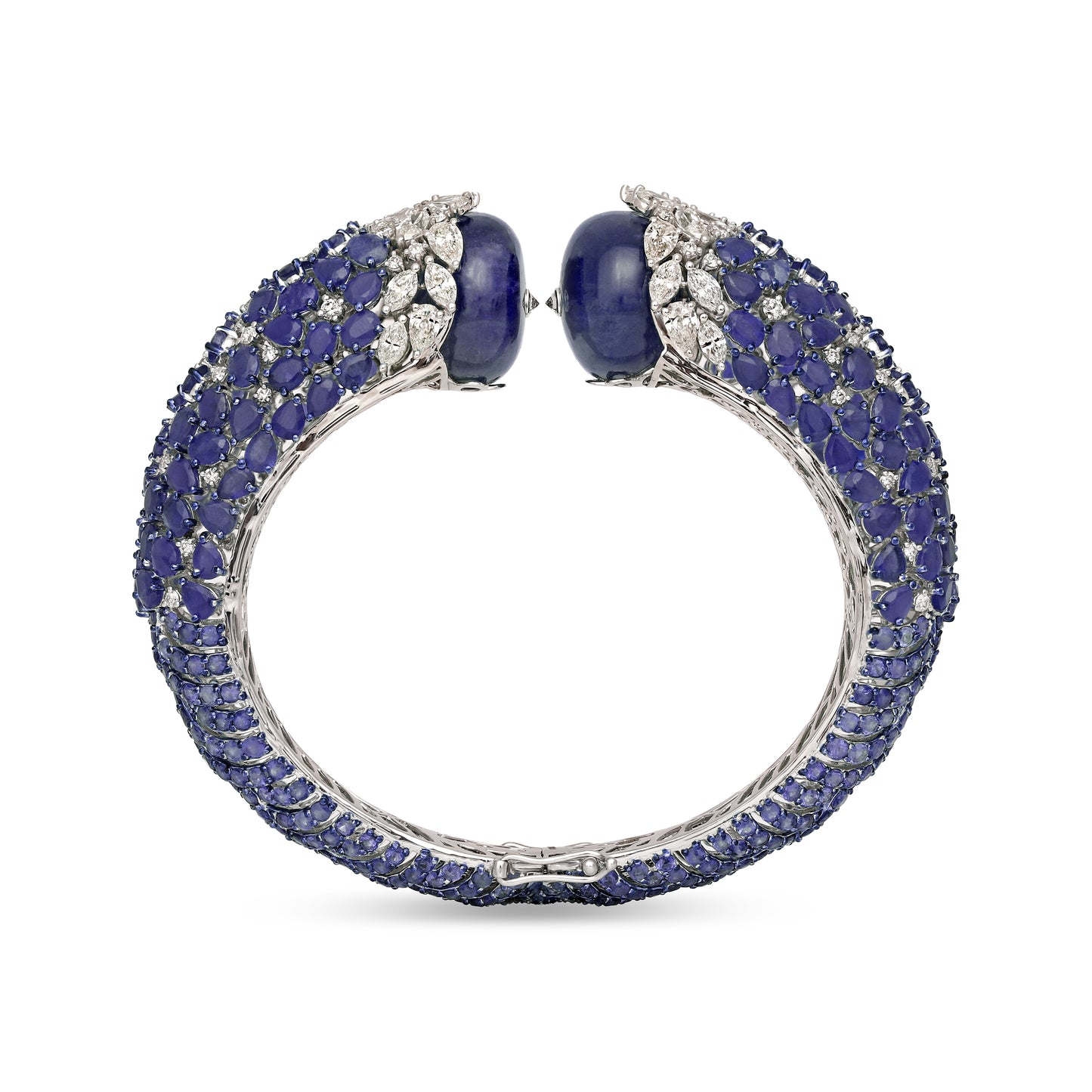 Tanzanite and Kyanite Statement Bracelet