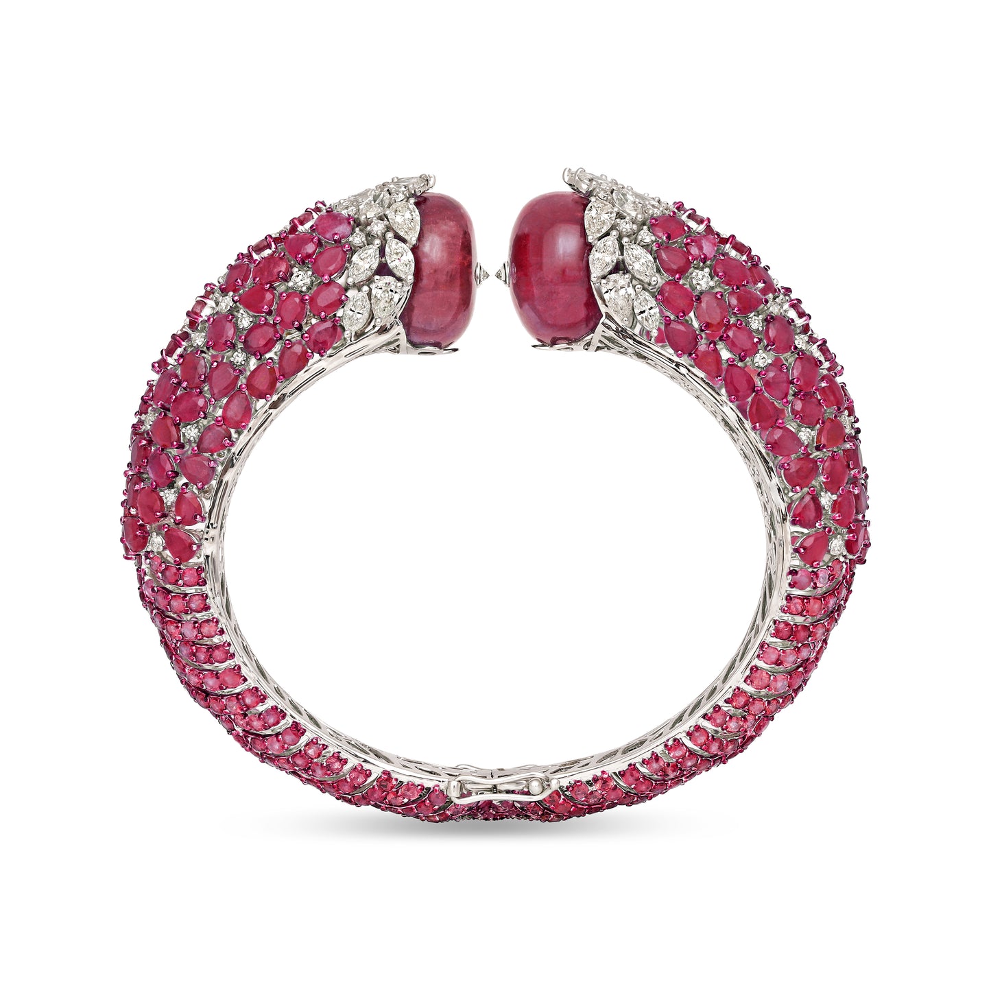 Ruby and Diamond Statement Bracelet