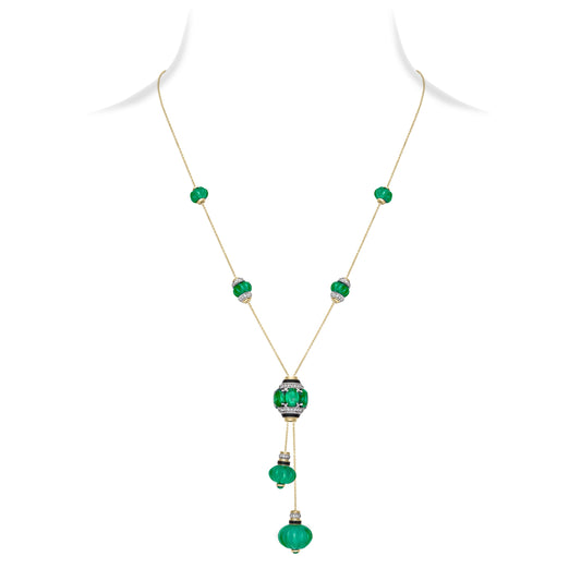 Emerald Sautoir Necklace