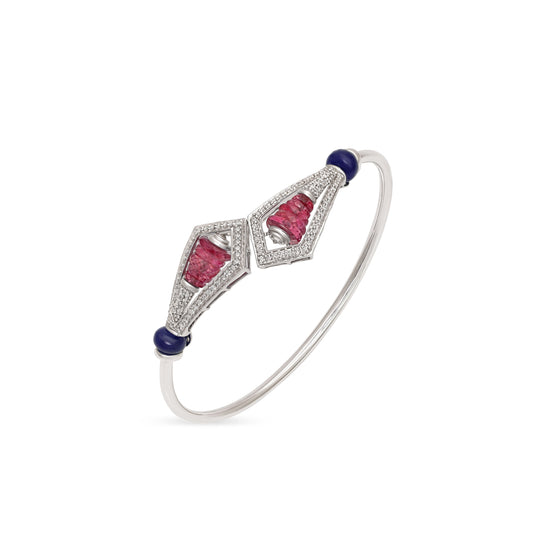 Ruby Tanzanite Prism Bracelet