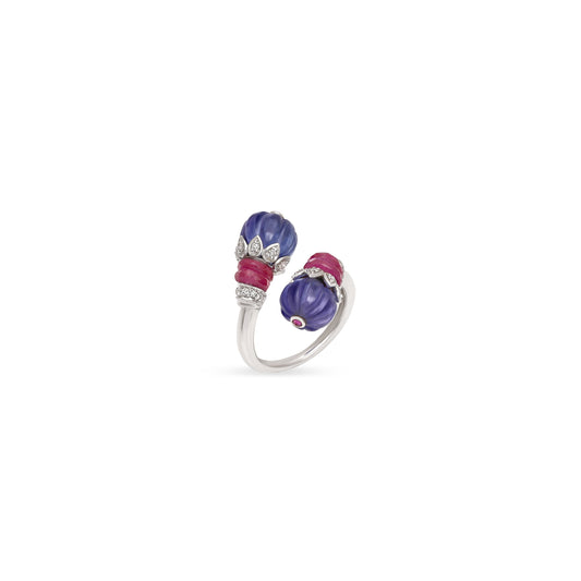 Tanzanite Ruby Ring