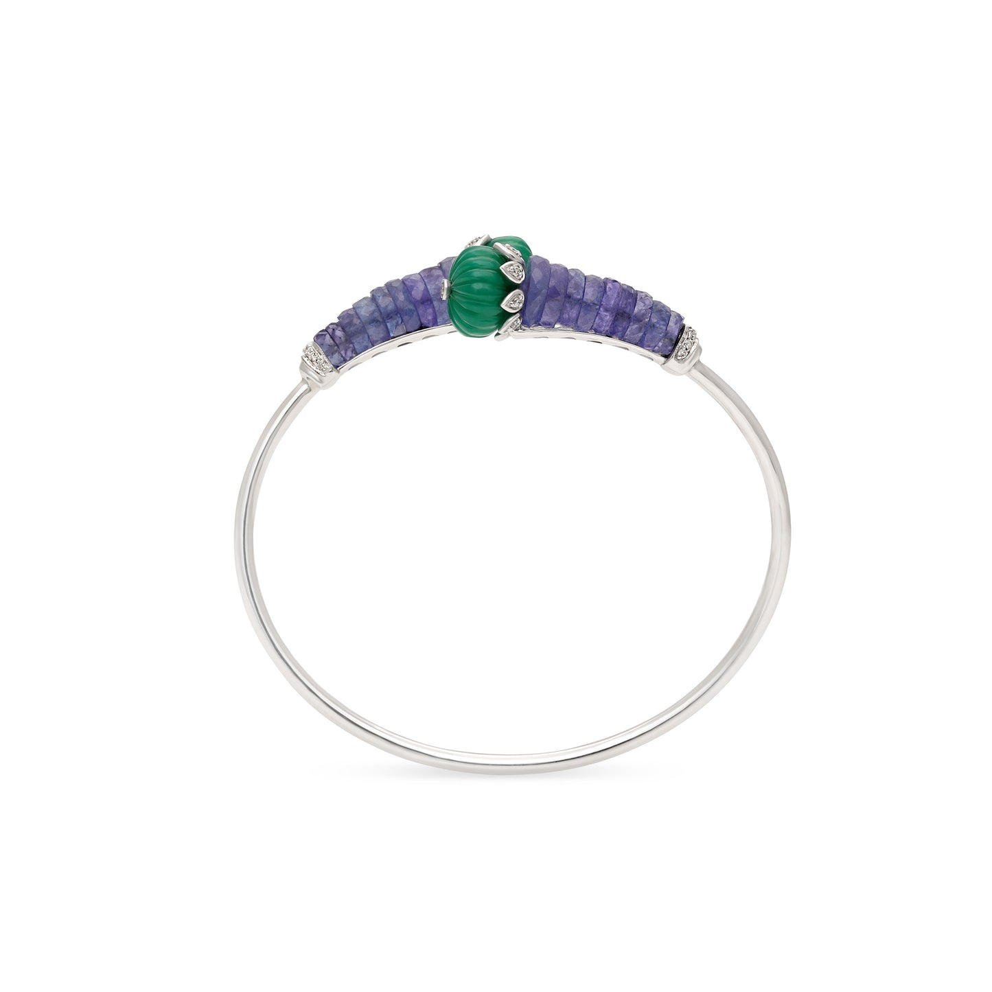 Tanzanite and Green Onyx Diamond Bracelet