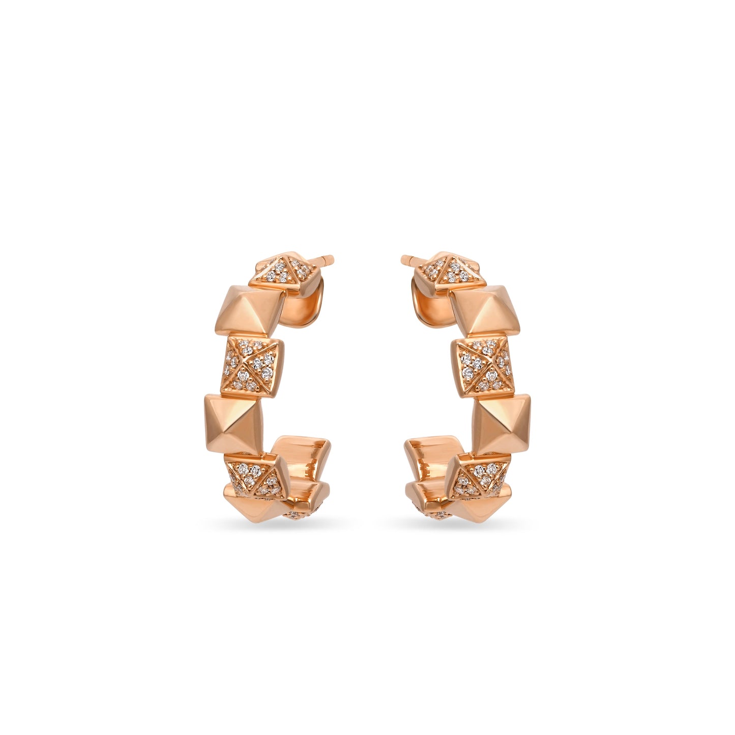 Rose Gold Diamond Earrings