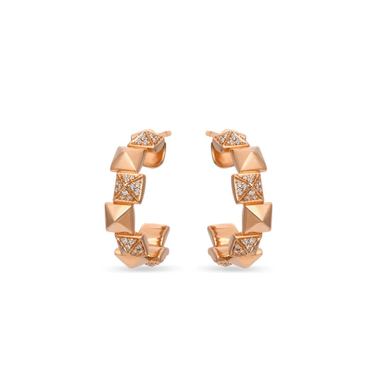 Rose Gold Diamond Earrings