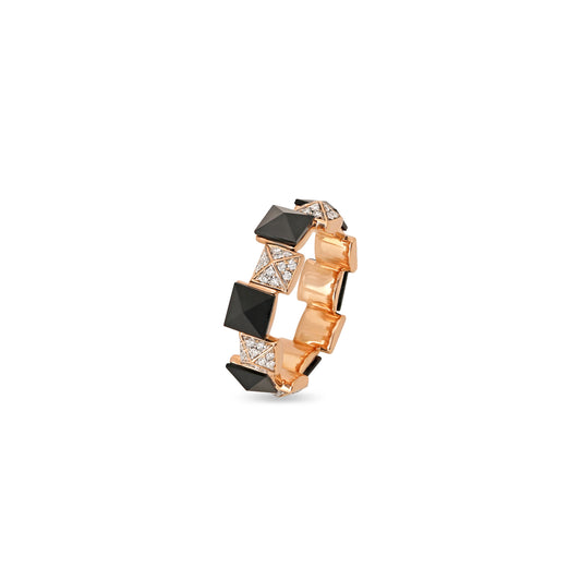Black Onyx and Diamond Ring