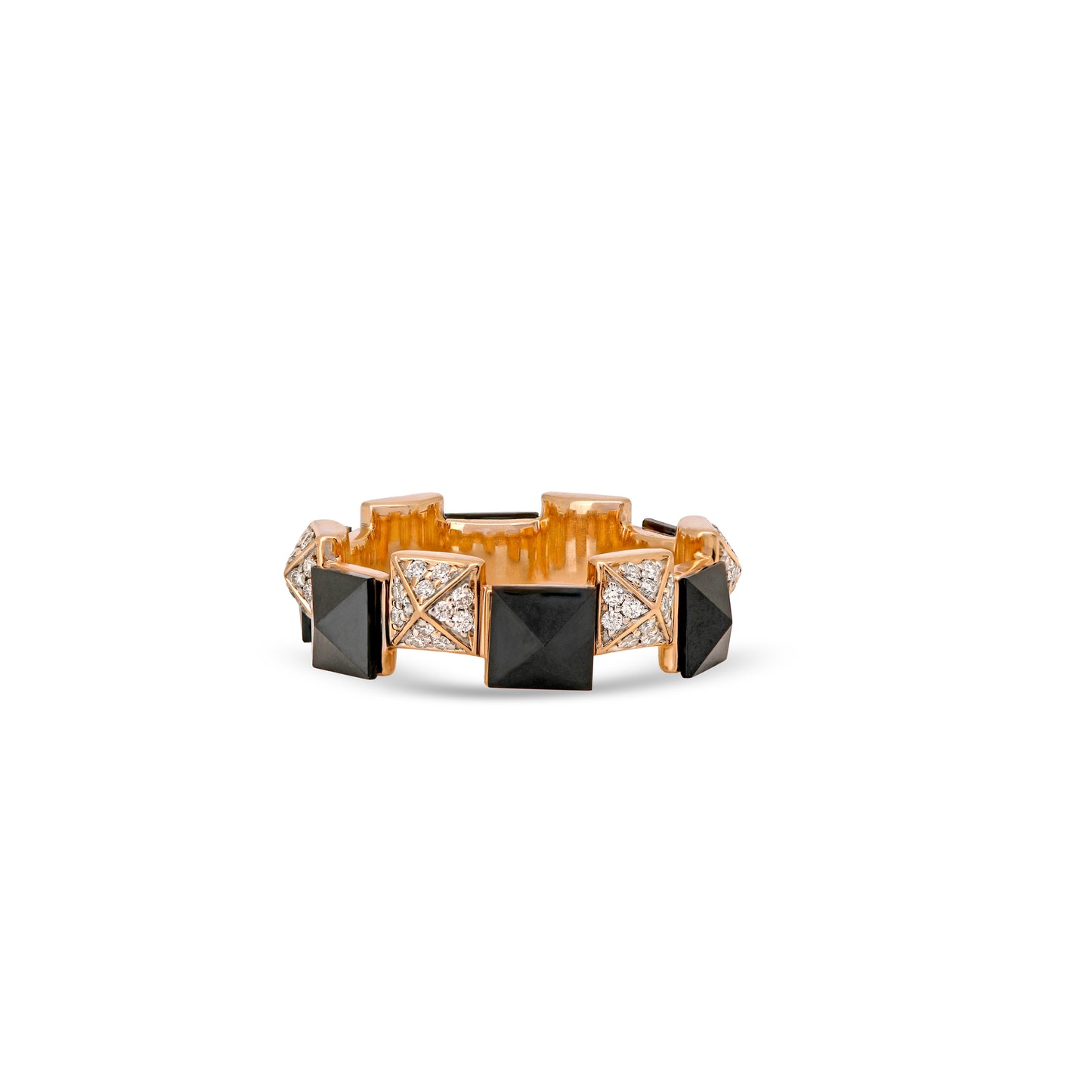 Black Onyx and Diamond Ring