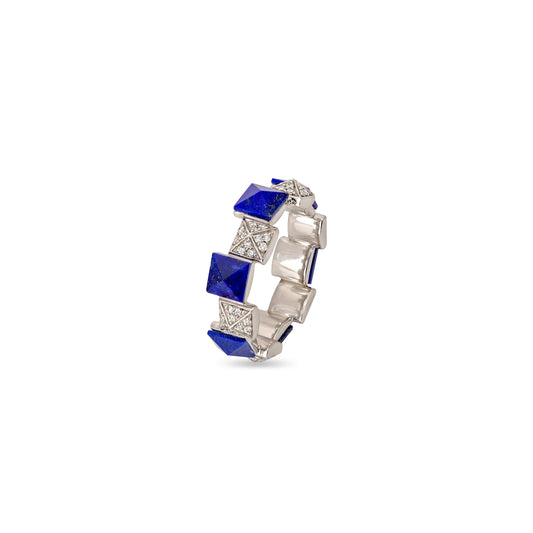 Lapis and Diamond Ring
