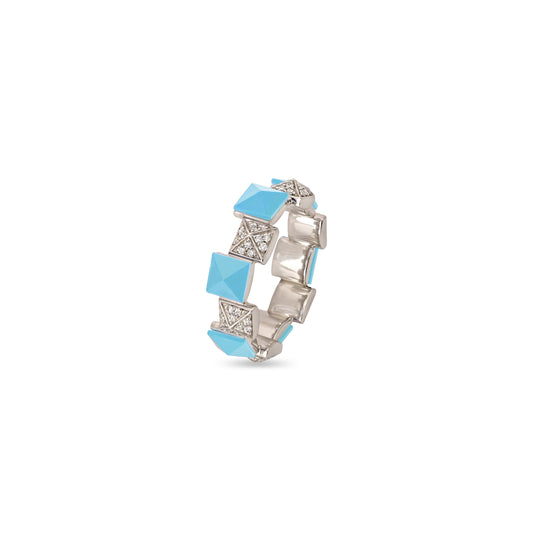 Turquoise and Diamond Ring