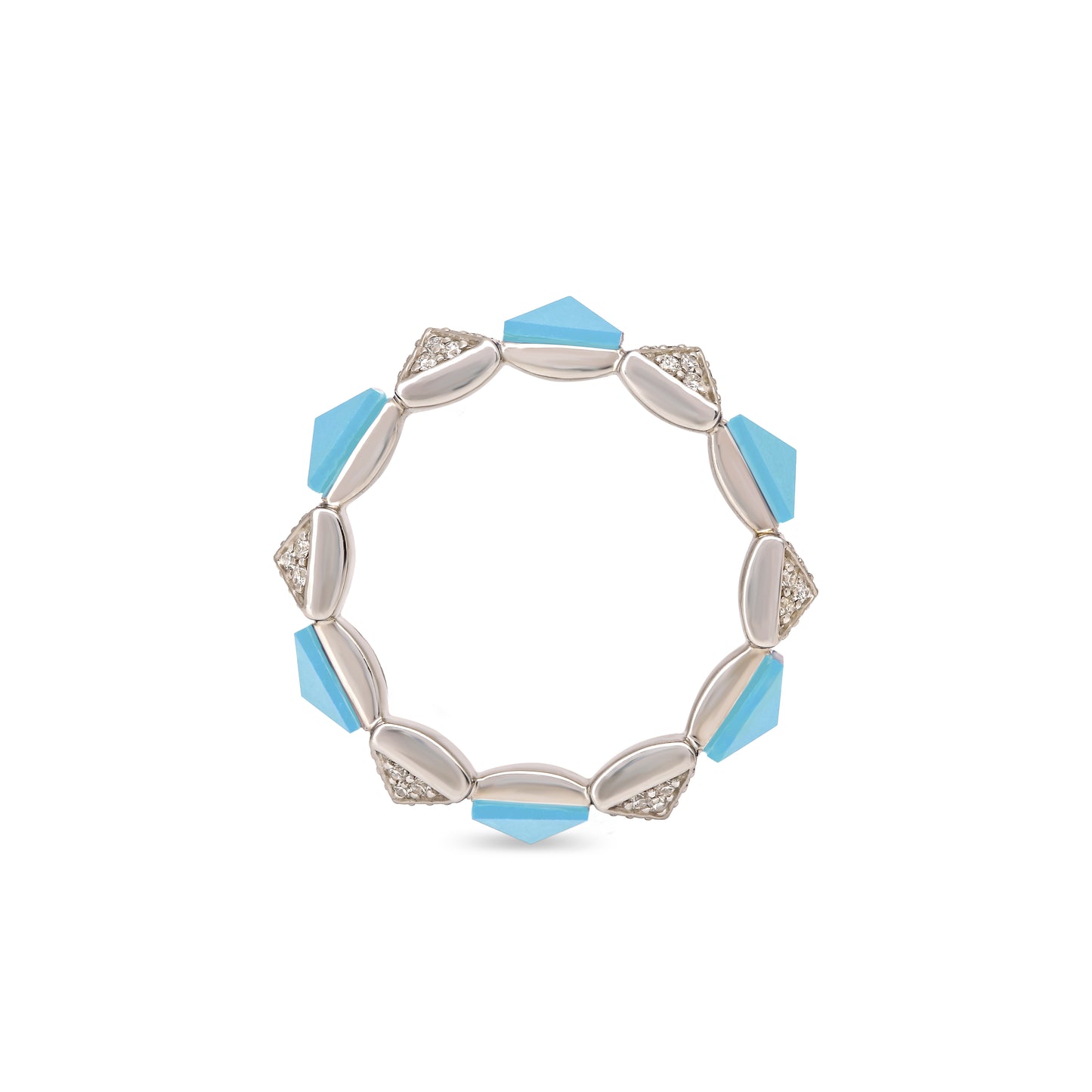 Turquoise and Diamond Ring