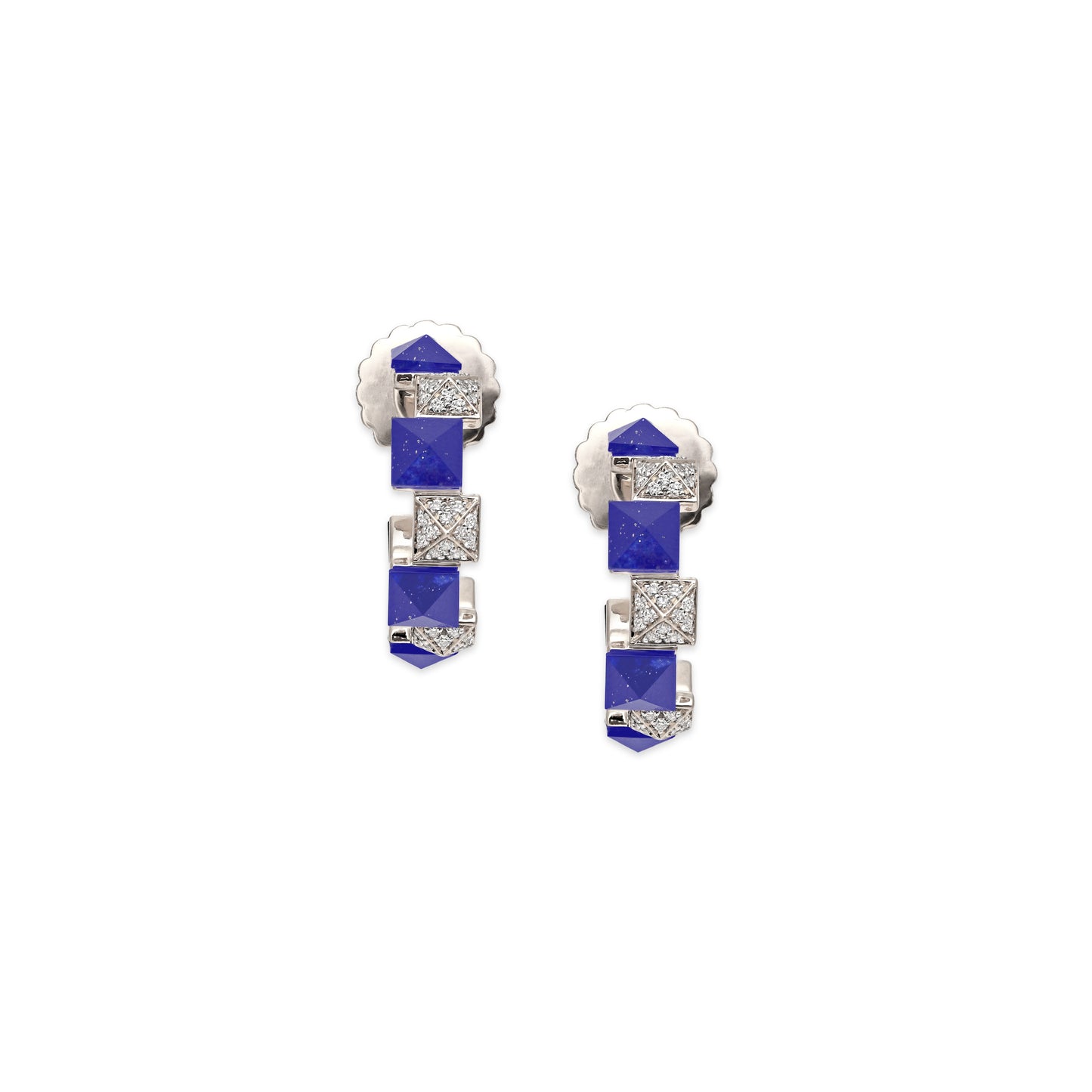Lapis and Diamond Earrings