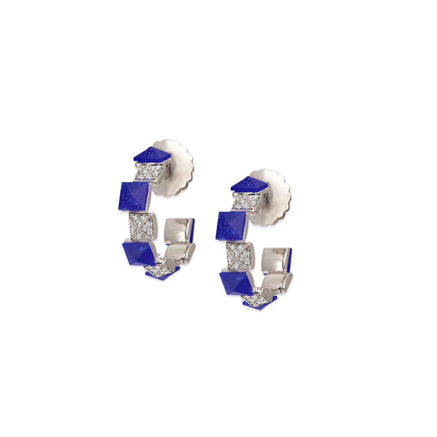 Lapis and Diamond Earrings