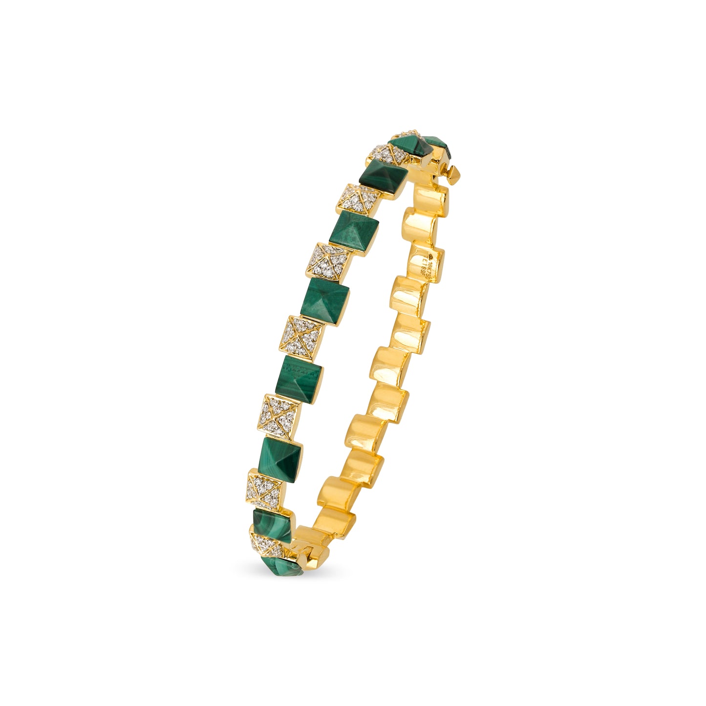Malachite and Diamond Bracelet