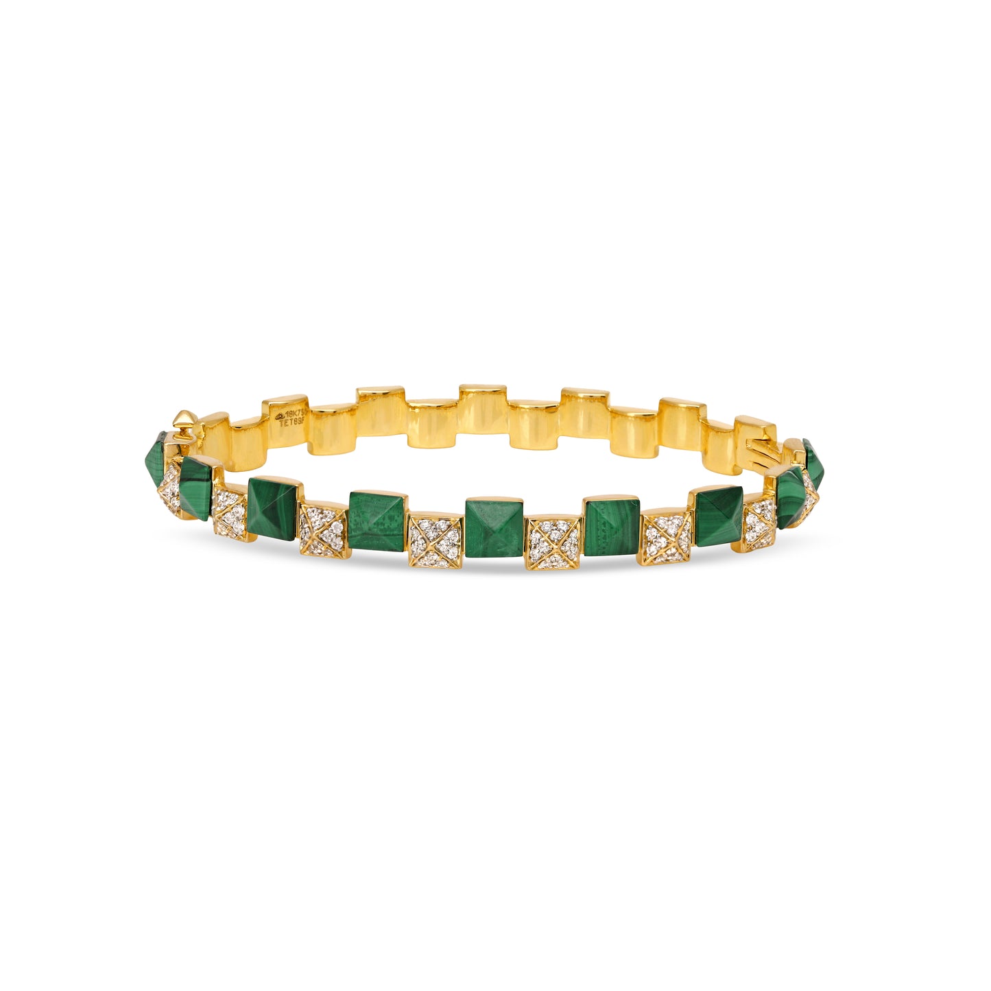 Malachite and Diamond Bracelet
