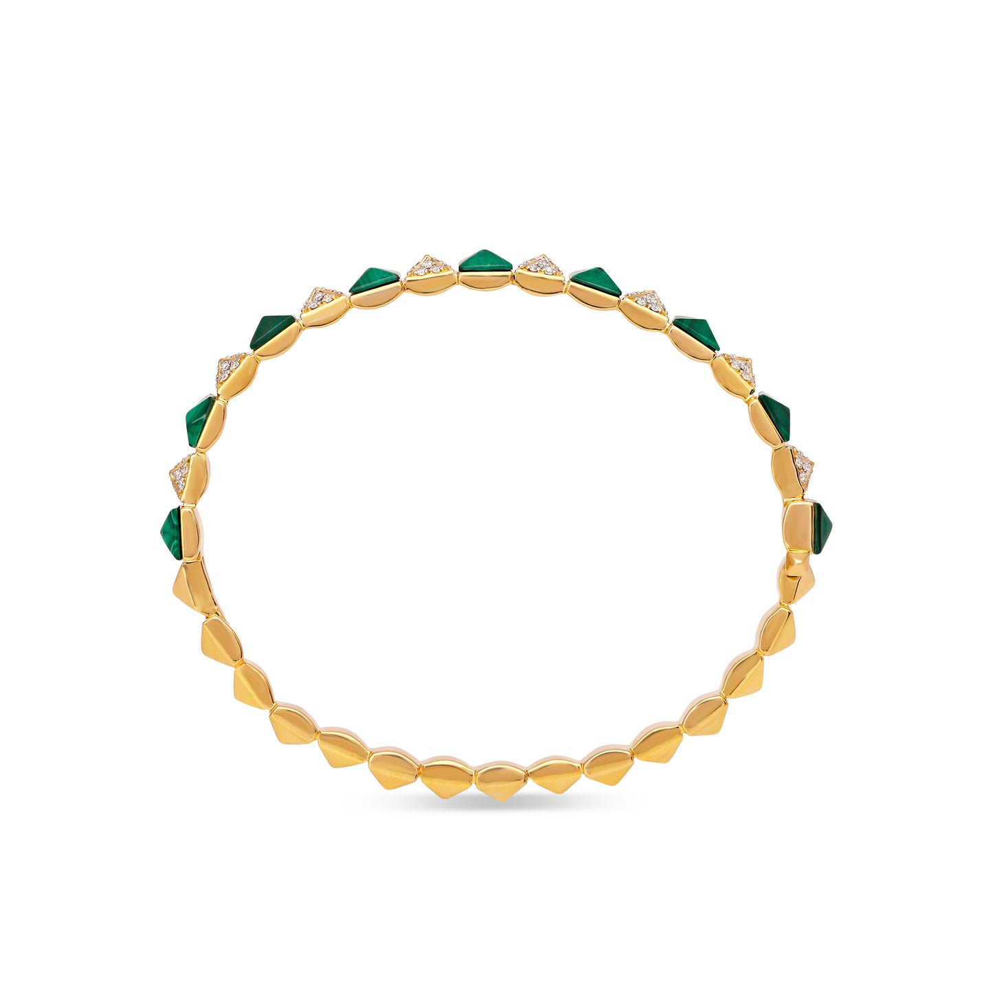 Malachite and Diamond Bracelet