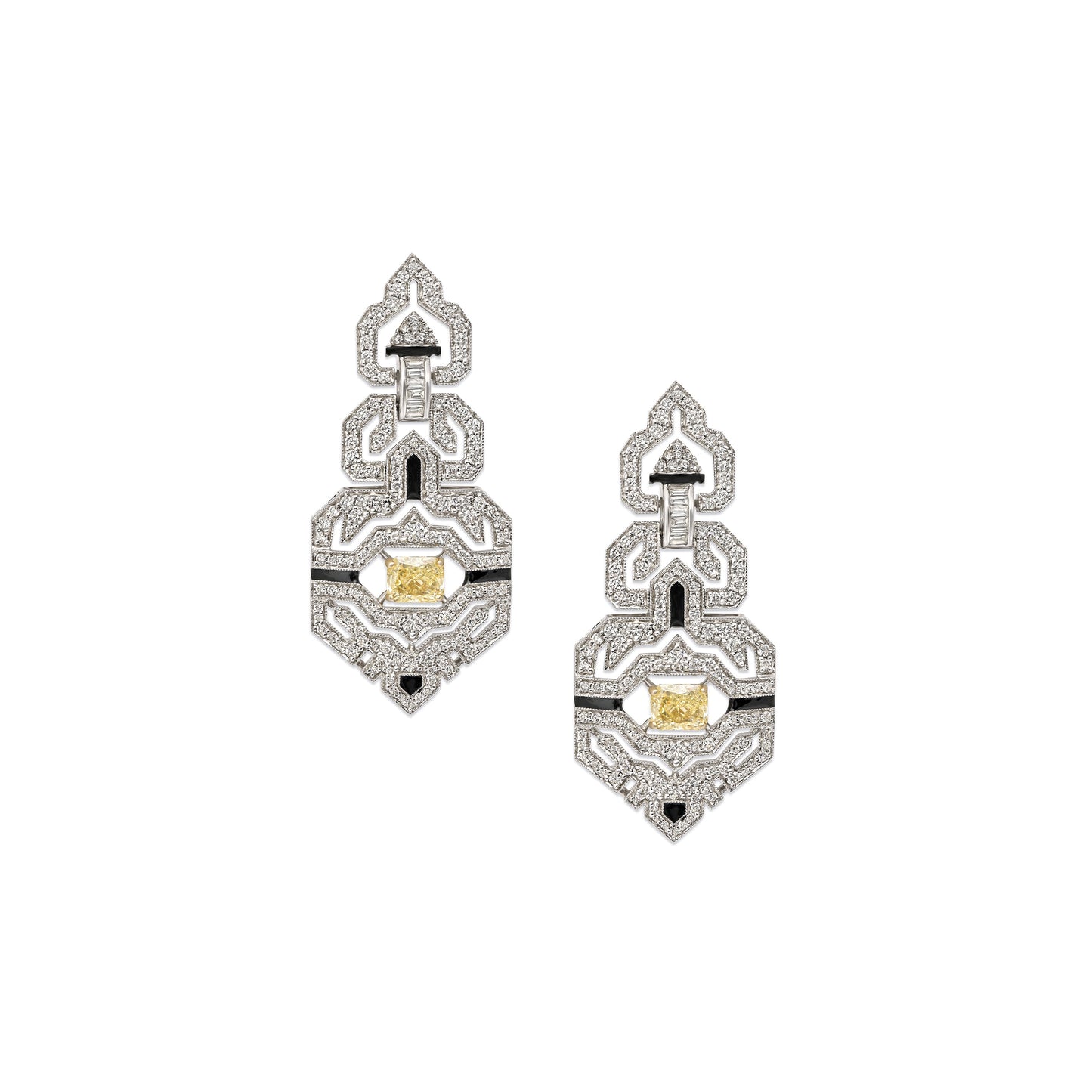 Art Deco Diamond Earrings
