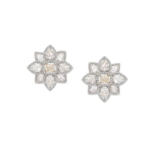 Golden iris Earrings