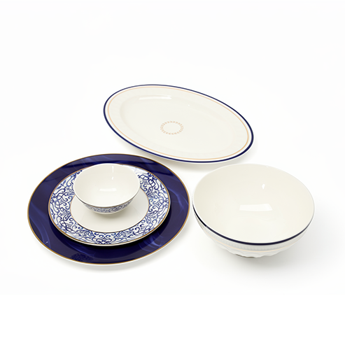 Imperial Blue - 21 Pieces Dinning Set