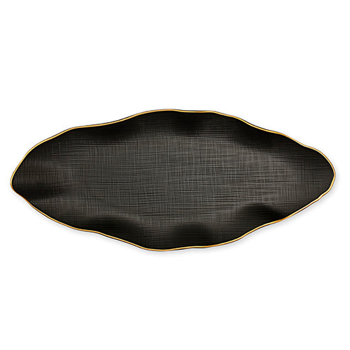 Long Leaf Platter 1 piece ( Black)