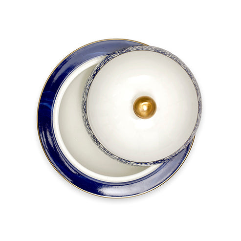 Imperial Blue - Serving Dish 2 pieces  ( 1 deep plate with lid)