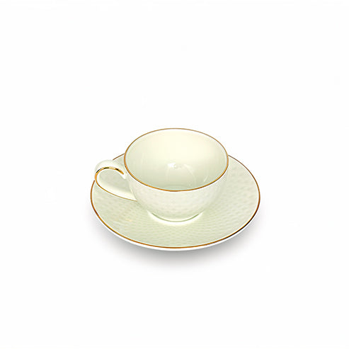 Verdi Honey Comb - Espresso Set of 12 pieces  (6 cups and 6 saucers)