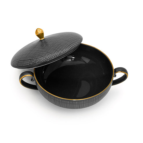 Soup Bowl set of 2 pieces  (Black)