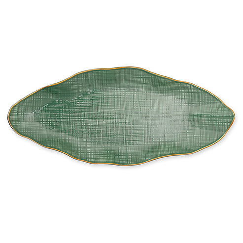 Long Leaf Platter 1 piece (Green)
