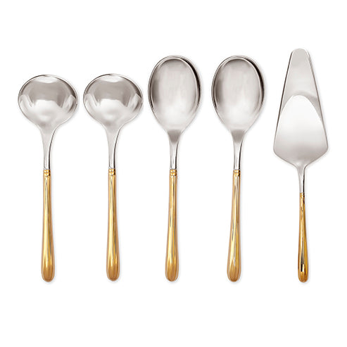 Boo (Gold&Steel) - Set of 5 Pcs