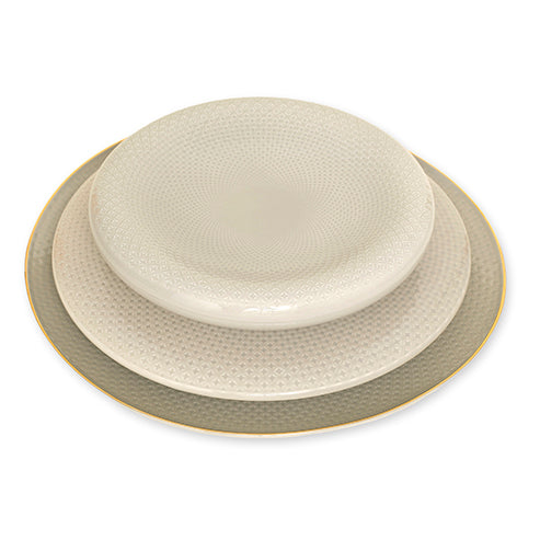 Grigio Honey Comb - Serving Set of 3 pieces