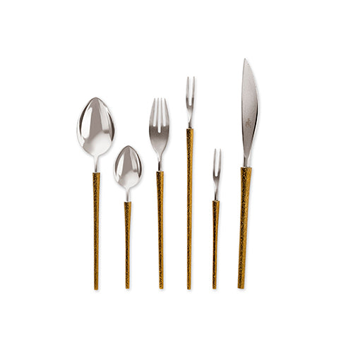 Mezz (Gold & Steel) - Set of 60 Pcs