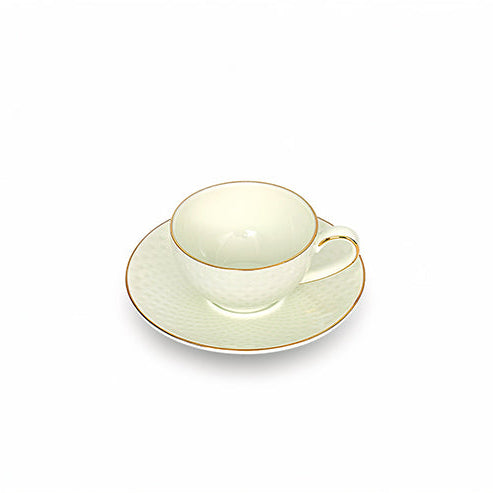 Verdi Honey Comb - Espresso Set of 12 pieces  (6 cups and 6 saucers)