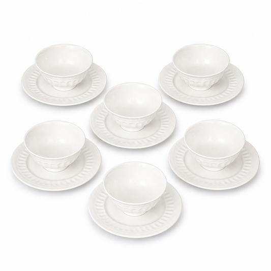 Imperial Fine - Ice Cream Bowl set of 12 pcs (6 bowls and 6 saucers)
